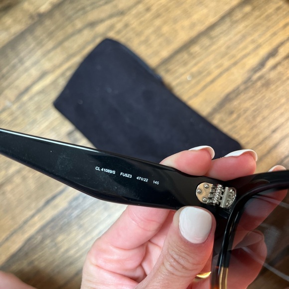 CELINE CL 41089/S FU5Z3 47 22 145 Sunglasses Black/Havana - Picture 12 of 15